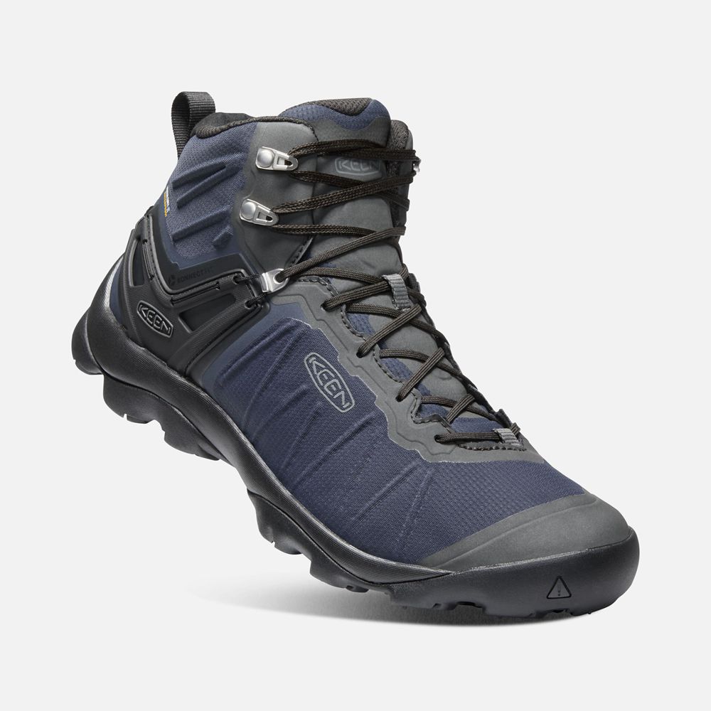 Cizme Keen Romania Barbati Albastri/Gri Venture Mid Waterproof 5930-DSAGY